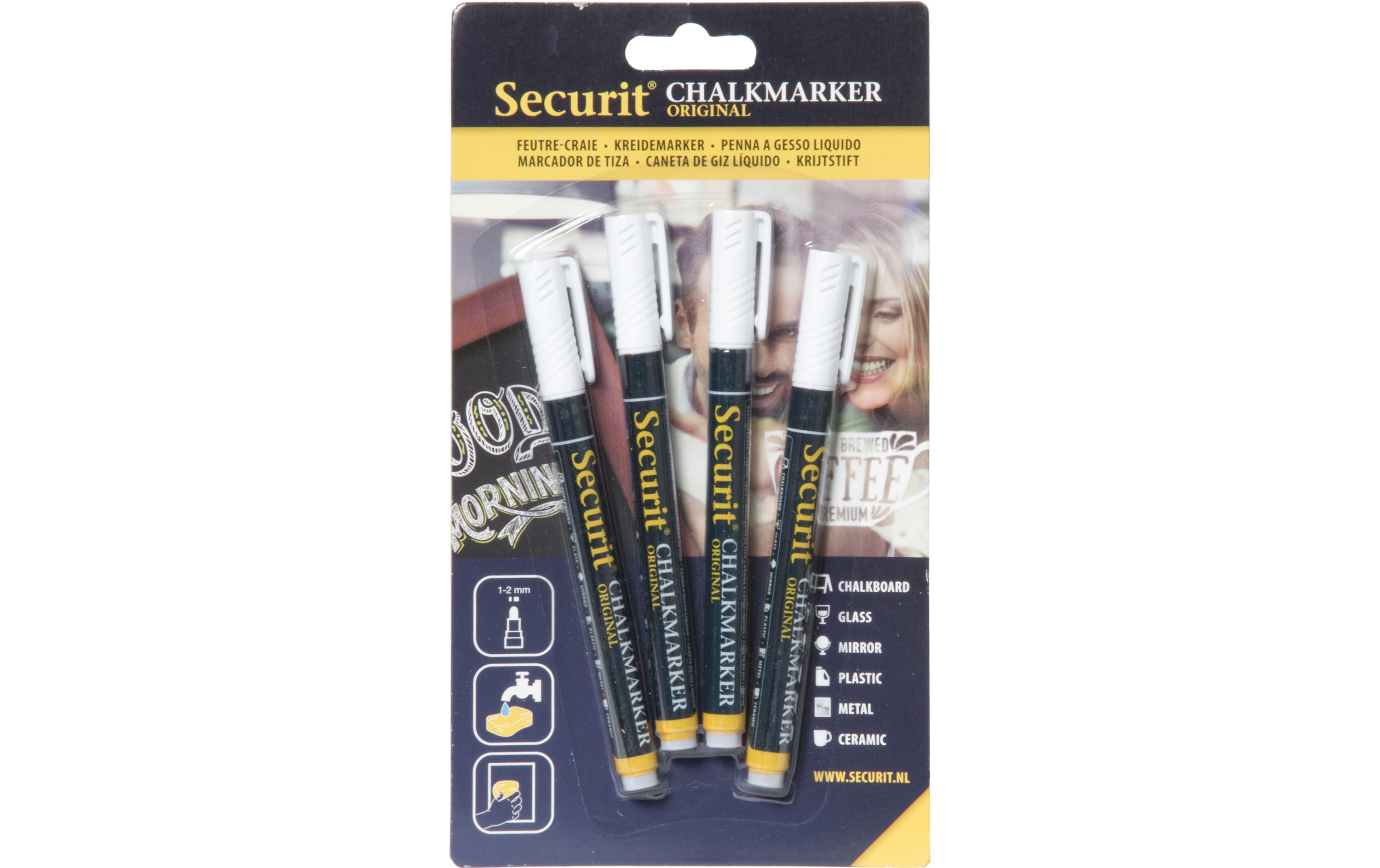Kreidemarker 1-2 mm 4 StückHochwertige, flüssiger Kreidestift