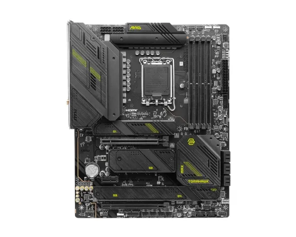 MSI MAG Z790 TOMAHAWK MAX WIFI - Bundkort - ATX - LGA1700 sokkel - Z790 Chipset - USB 3.2 Gen 1, USB 3.2 Gen 2, USB-C 3.2 Gen2, USB-C 3.2 Gen 2x2 - 2.5 Gigabit LAN, Wi-Fi 7, Bluetooth - onboard grafik (CPU påkrævet) - HD Audio (8-kanaler)