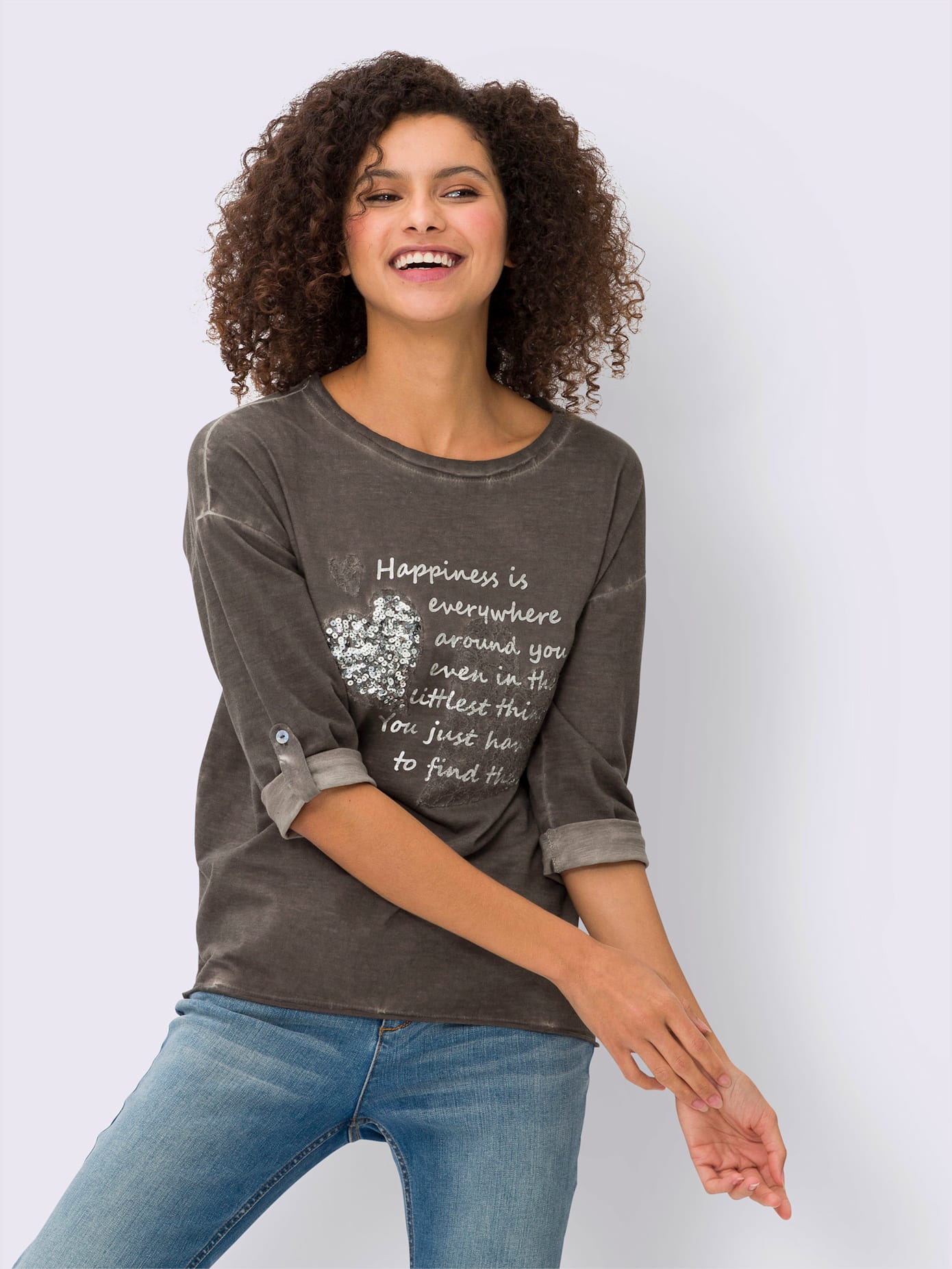 T-shirt effet délavé