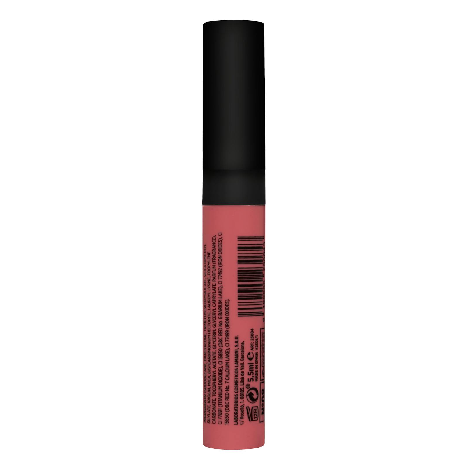 Rouge à lèvres fluide mat Deliplus 08 rose pâle