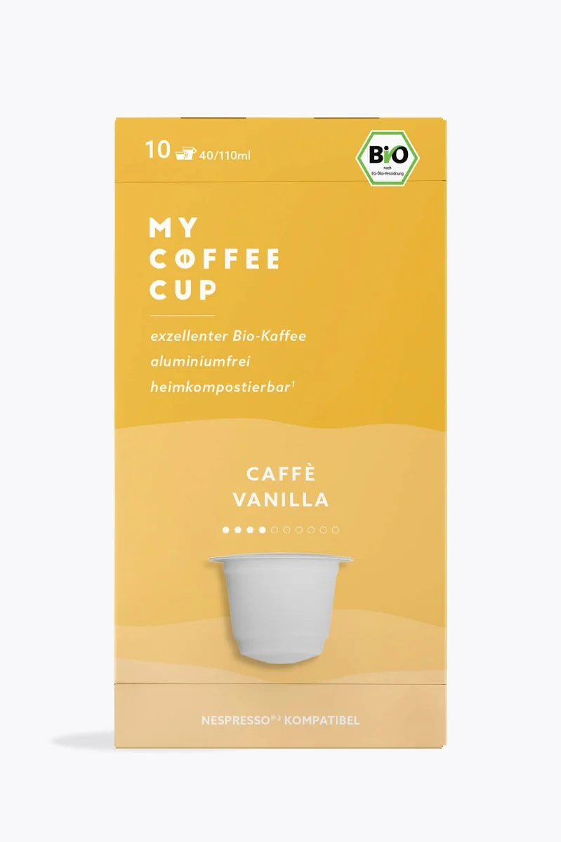 My Coffee Cup Caffe Vanilla Bio 10 Kapseln Nespresso® kompatibel