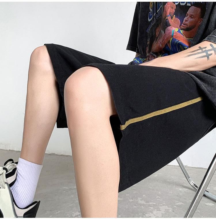 Phoneus - Gestreepte Jorts met elastische taille