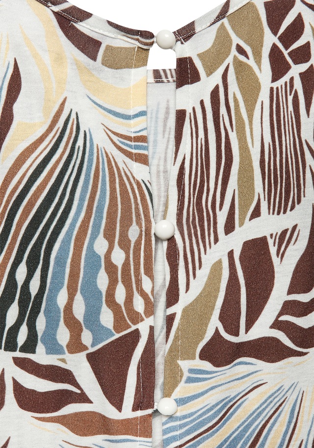 LASCANA Maxikleid , leichtes Sommerkleid mit Alloverprint, fliessendes Strandkleid