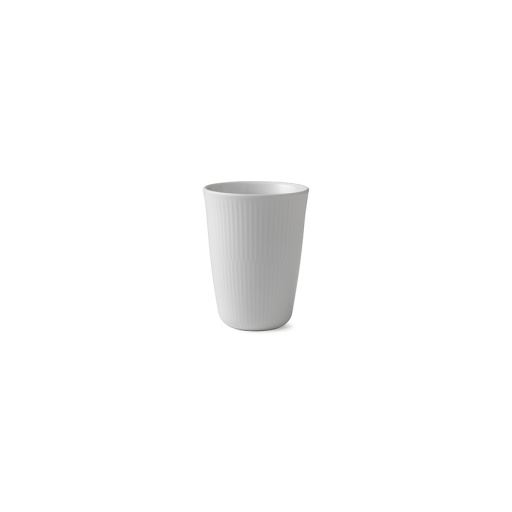 Royal Copenhagen Hvid Riflet Termokop, 39 cl