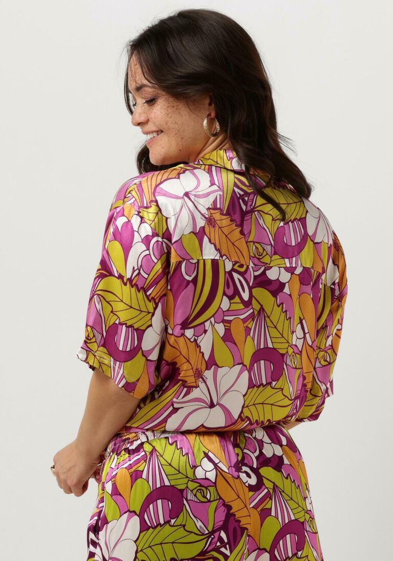COLOURFUL REBEL multi colourful rebel blouse celeste floral short sleeve blouse