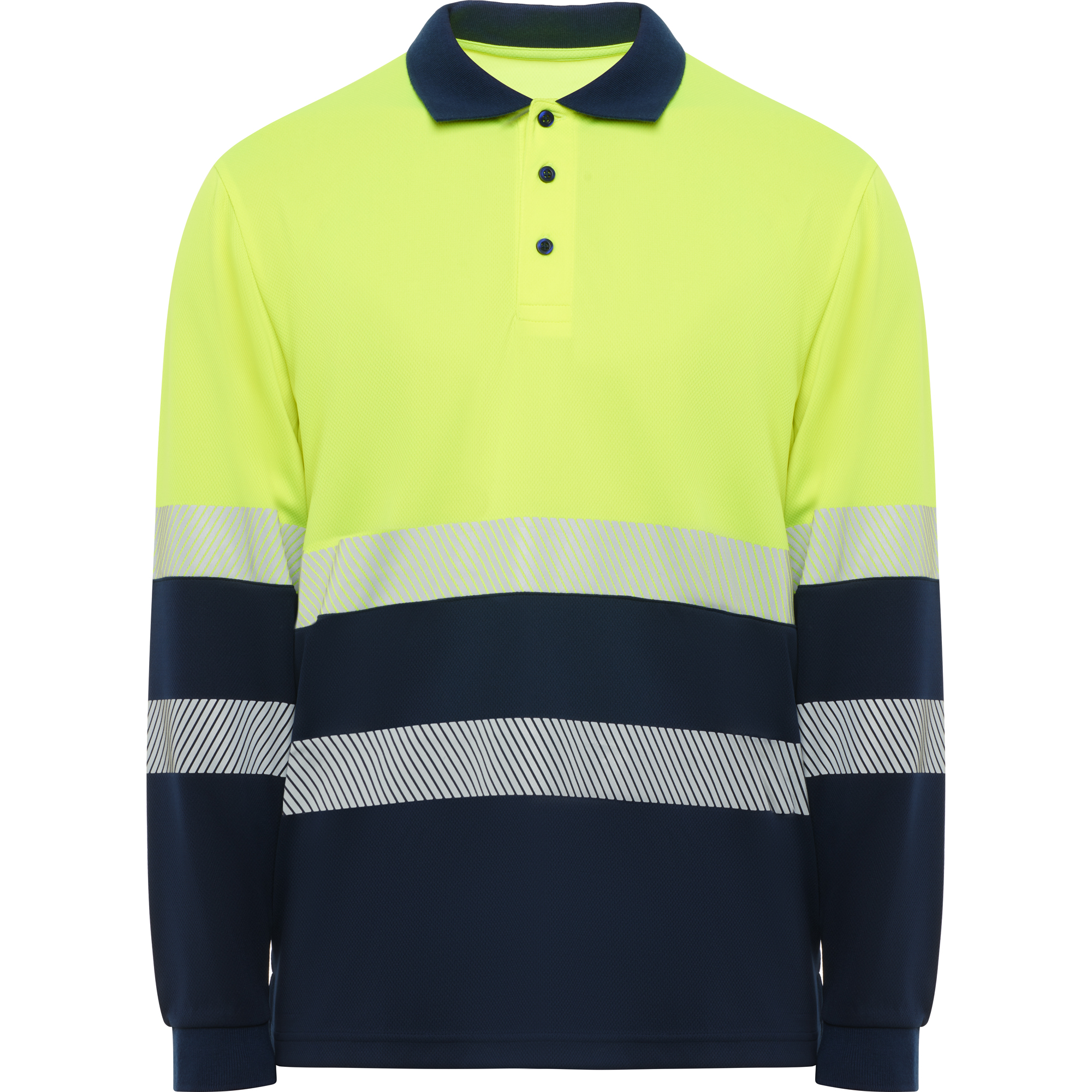 Roly HV9316 - VEGA LS Polo technique haute visibilité à manches longues