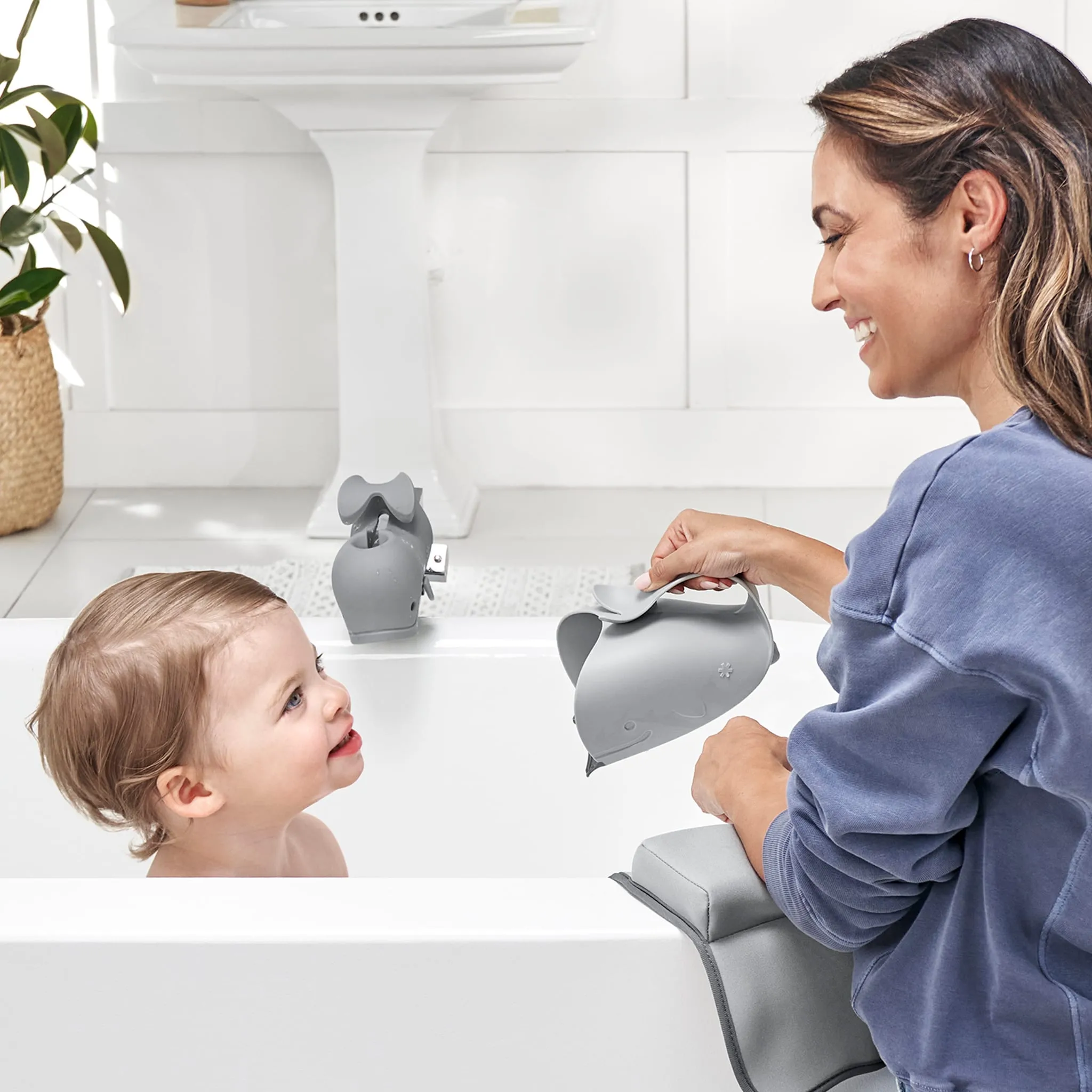 Skip Hop Seau Rinceur pour le Bain Baleine - Grise