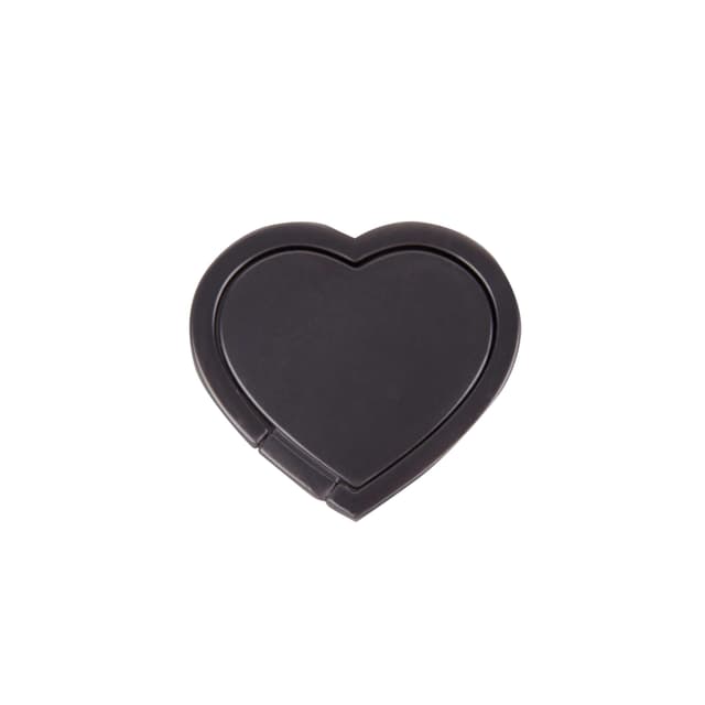 GEAR Finger Ring Hjerte Roterende med Standerfunktion Mat Sort