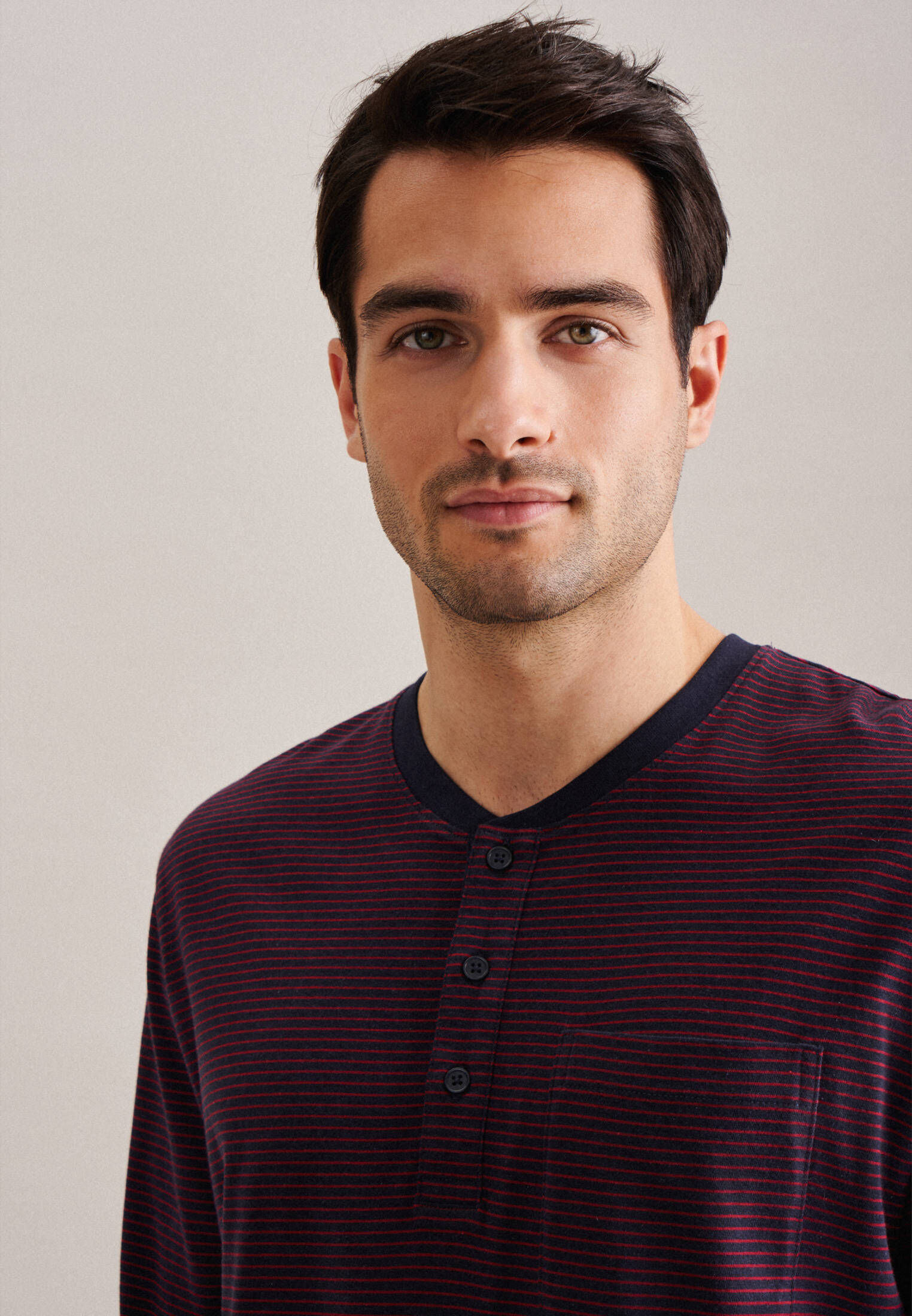 Seidensticker| Herren Pyjama Schwarze Rose