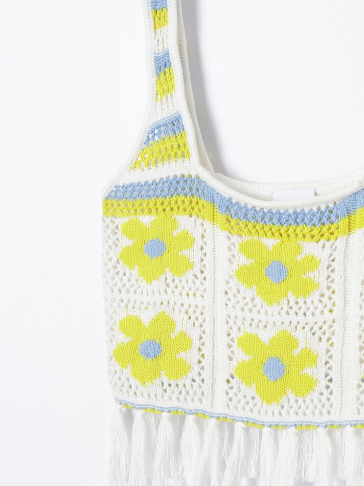 Blusa de tricô com franjas - Lima