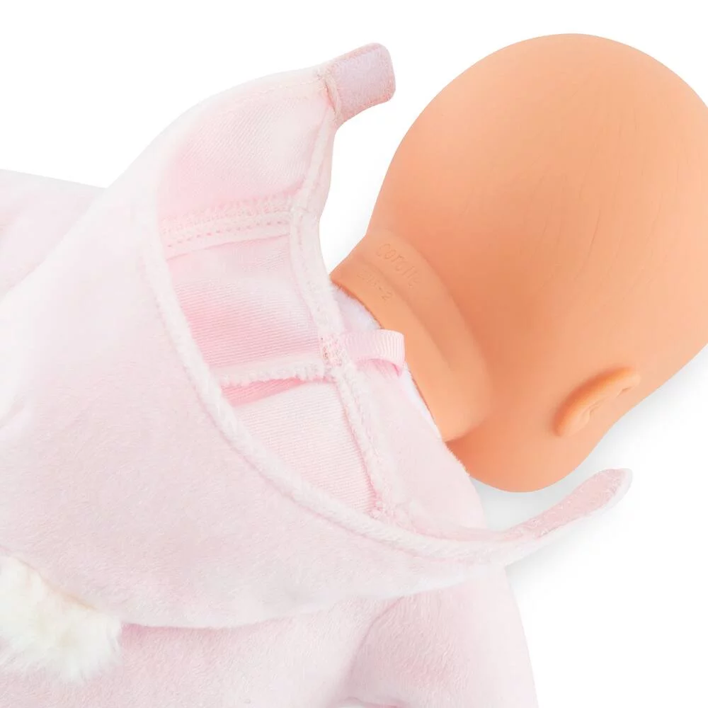 POUPON - PTI' CŒUR OURS ROSE - MON DOUDOU COROLLE -  30 CM