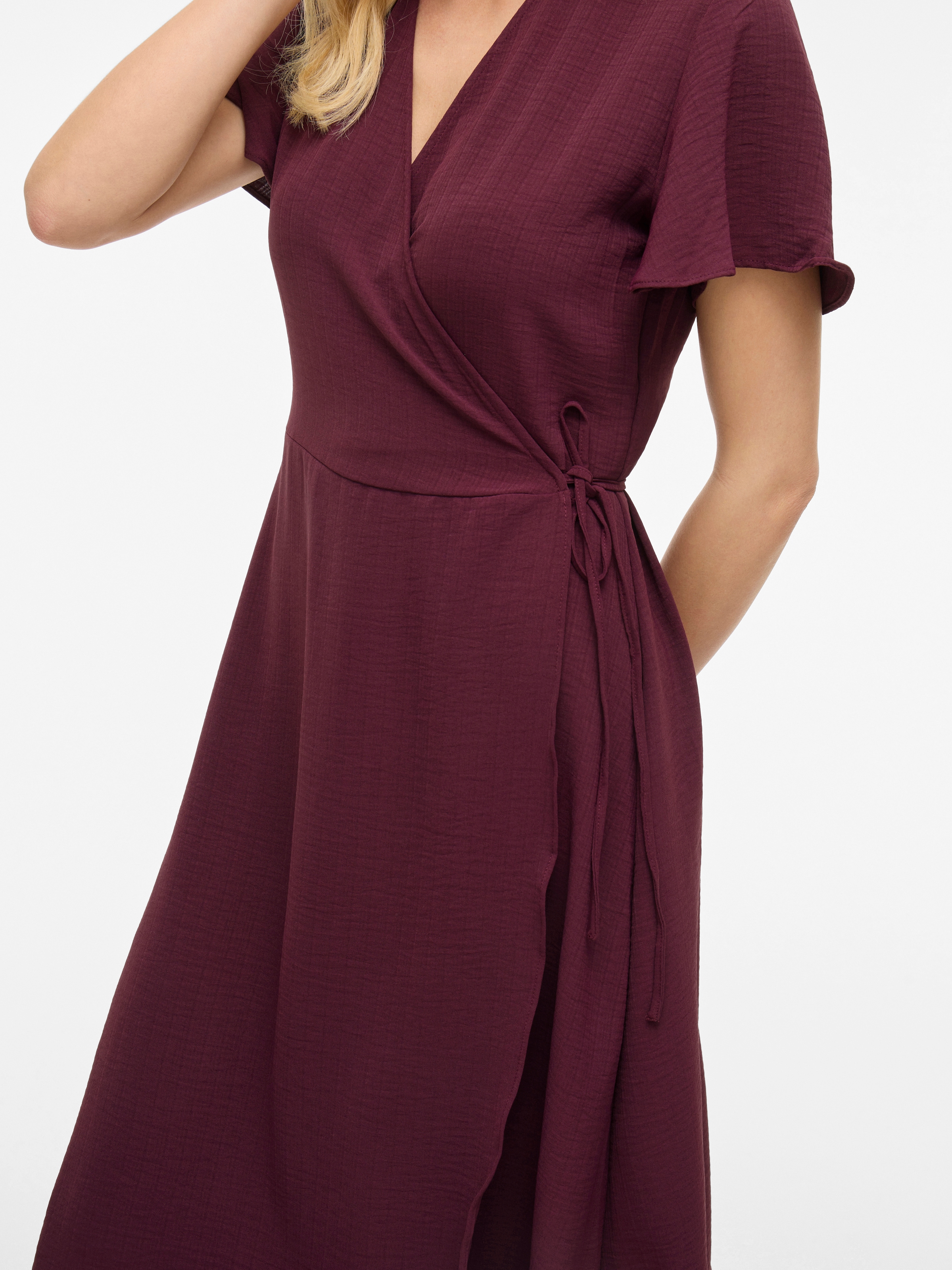 Vila Wickelkleid »VILOVIE S/S WRAP MIDI DRESS - NOOS« Sommerkleid,