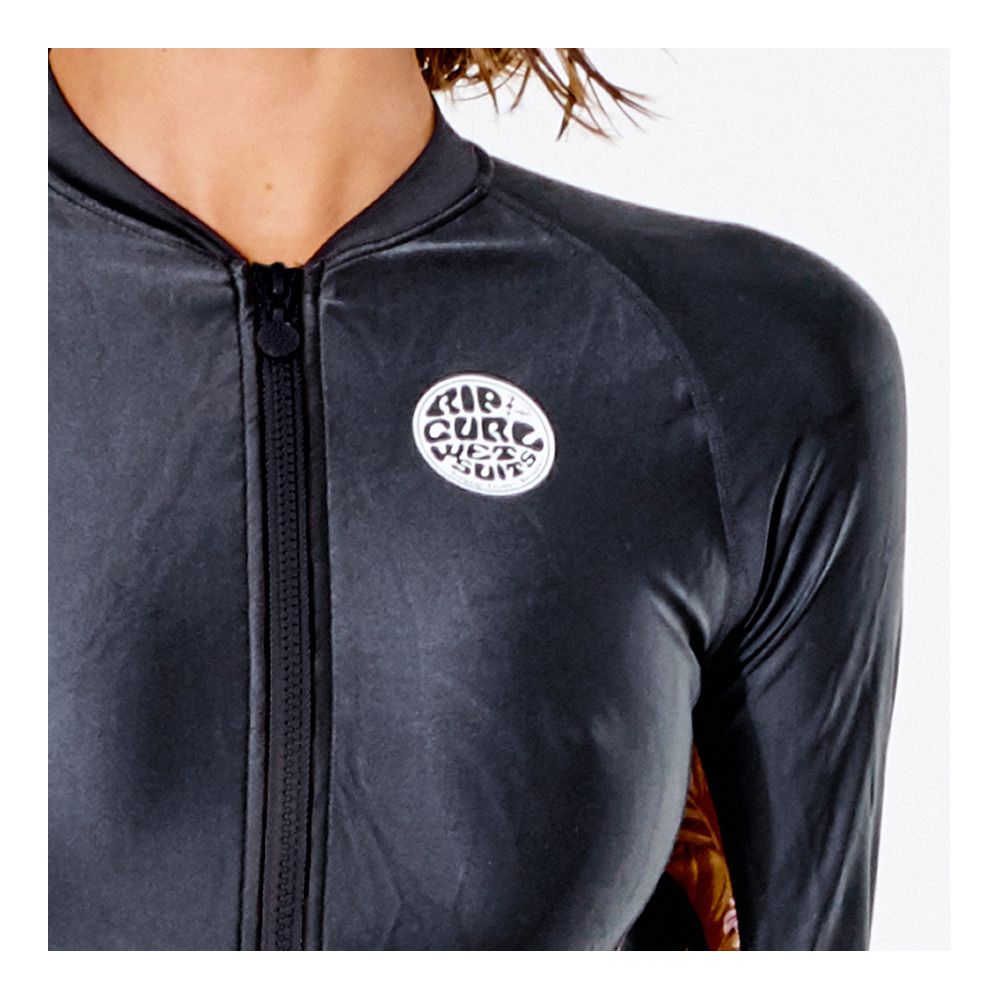 Rip Curl PLAYABELLA ZIP THRU - Lycra Femme black/gold
