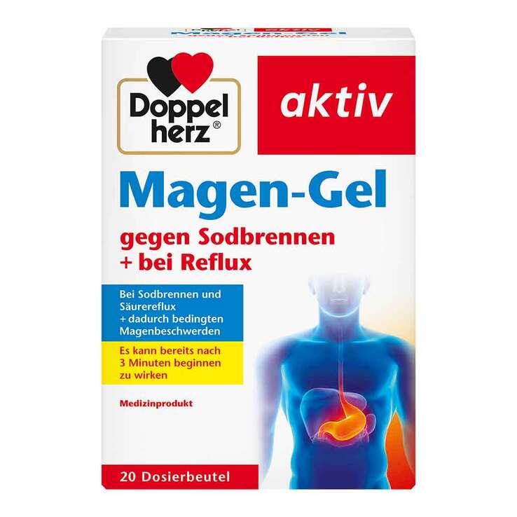 Doppelherz Magen-Gel gegen Sodbrennen + bei Reflux, 20X10 ml