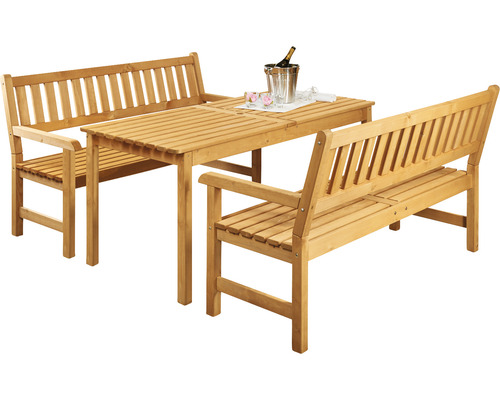 Westerland Wilk tuinbank, 165 x 213 x 91 cm, natuurlijk hout