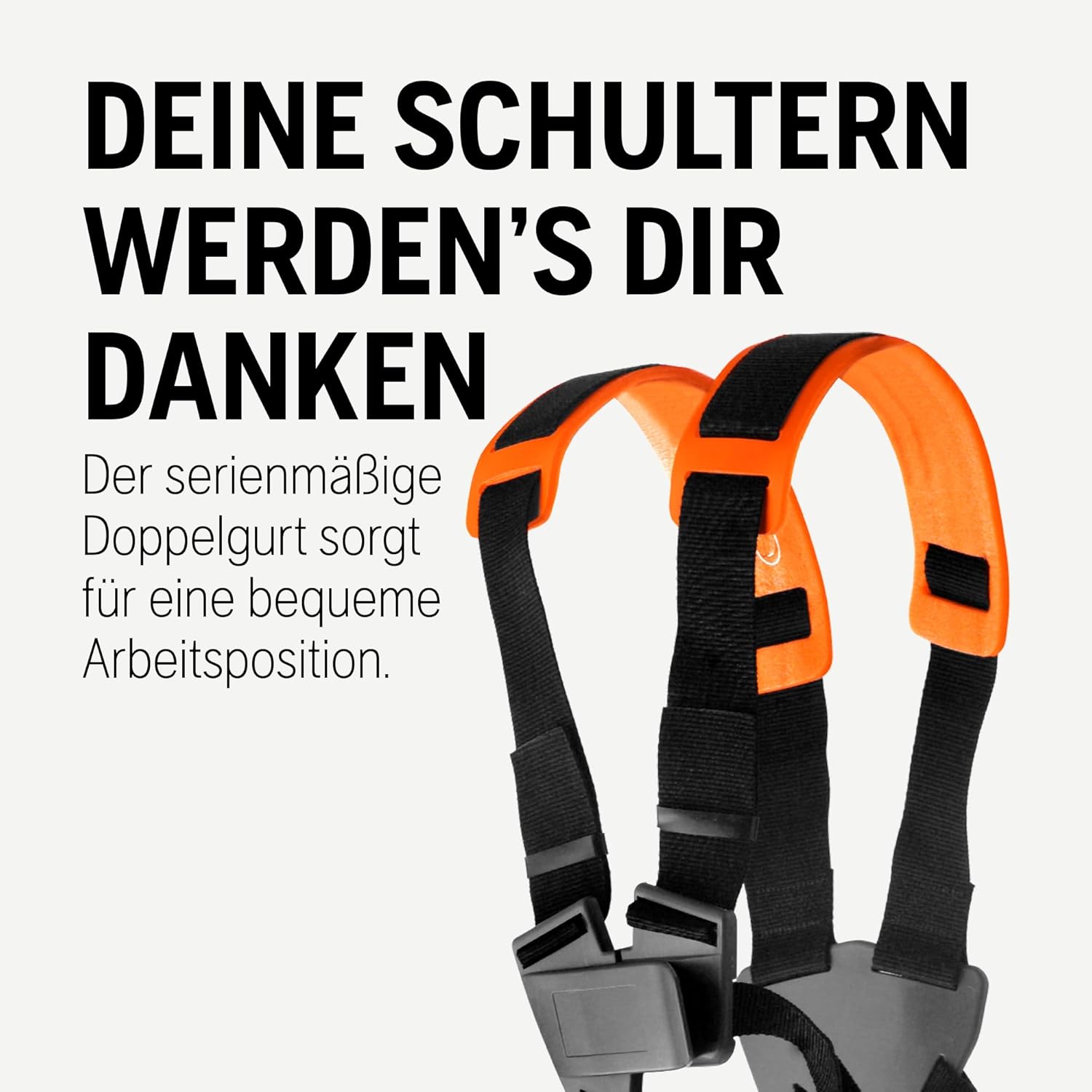 Husqvarna 122R Benzin-Rasentrimmer - 21,7cm³ 2-Takt Freischneider, 43 cm Schnittbreite, Tap 'n Go Kopf, Smart Start®, mit Doppelgurt