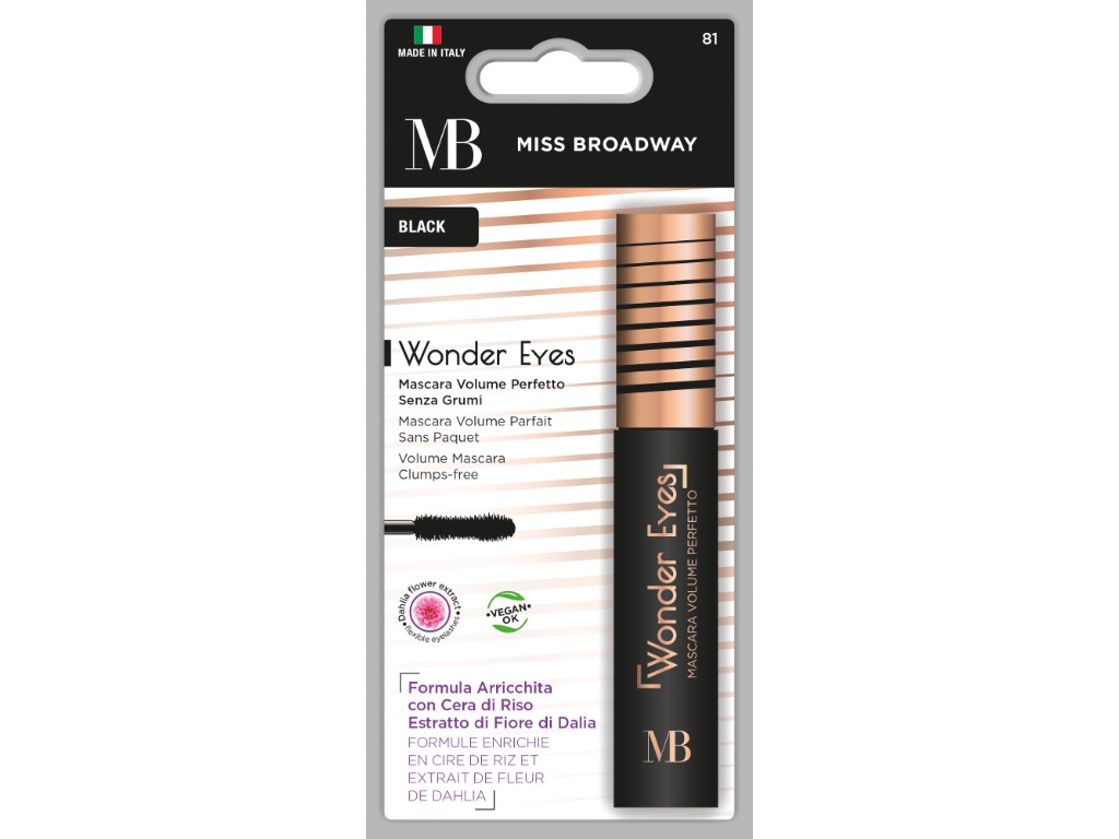 MÁSCARA MB MILANO OLHOS VOLUME BLACK UN
