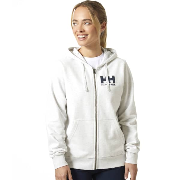 Sweatshirt HELLY HANSEN W HH LOGO FULL ZIP HOODIE 2.0 NIMBUS CLOUD MELANGE