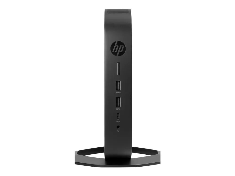 HP t640 - Tynd klient - SFF 1 x Ryzen Embedded R1505G / op til 3.3 GHz - RAM 8 GB - flash 32 GB - eMMC - Radeon Vega 3 - Gigabit Ethernet, Bluetooth 5.2 - Win 10 IoT Enterprise 2019 LTSB for Thin Clients 64-bit - skærm: ingen