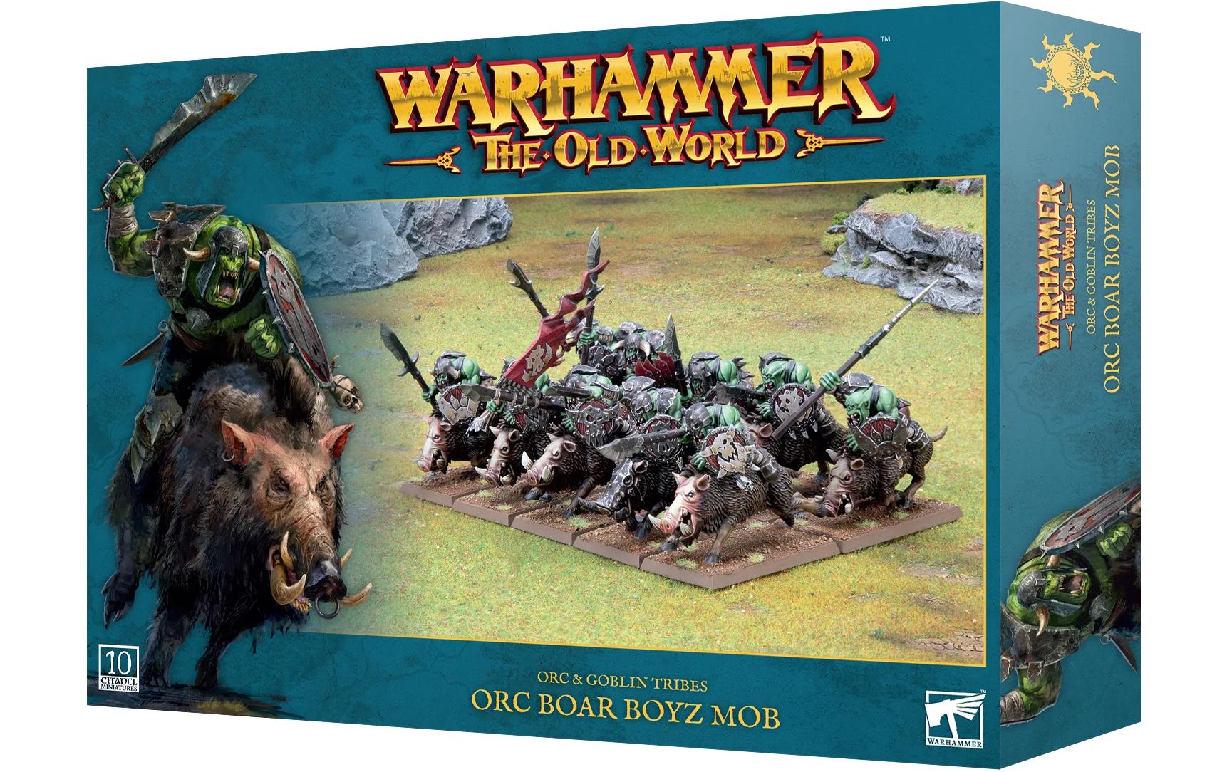 Warhammer The Old World Orc Boar Boyz MobWarhammer The Old World Miniaturen: Ork-Wildschweinreiter-Mob