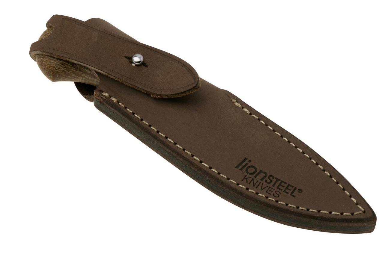 LionSteel Willy WL1-CVN, M390 Droppoint Natural Micarta, vaststaand mes