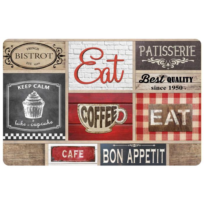 SET DE TABLE 28.5X44 CM POLYPROPYLENE OPAQUE COFFEE SHOP