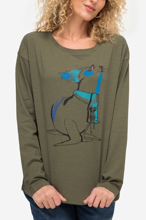 T-Shirt, Robbe, Rundhals, Langarm, OEKO-TEX
