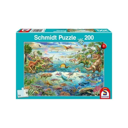 Schmidt Spiele KinderPuzzle - Entdecke die Dinosaurier, 200 Teile