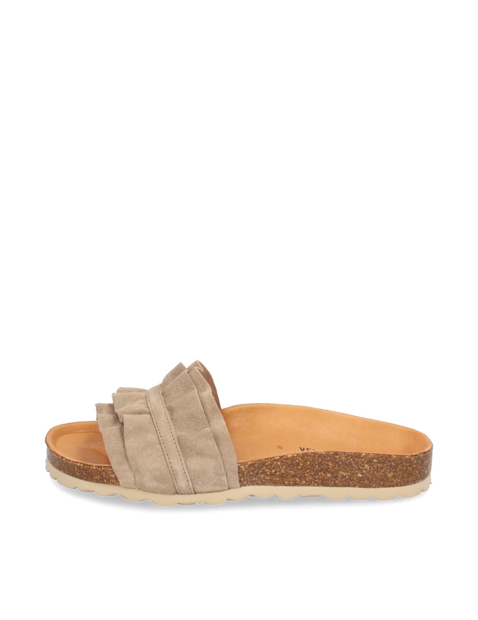 Veloursleder Pantoffel