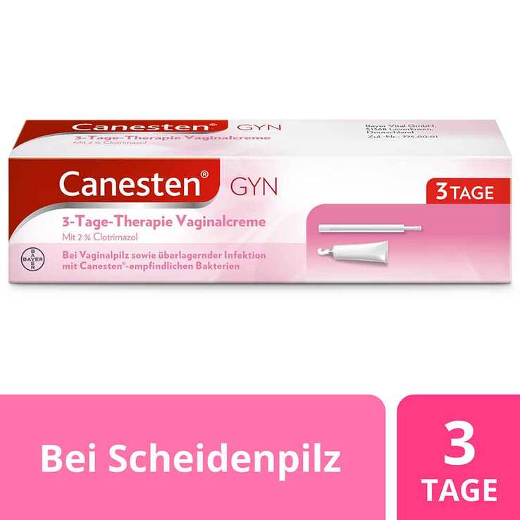 Canesten GYN 3-Tage-Therapie Vaginalcreme bei Scheidenpilz, 20 g