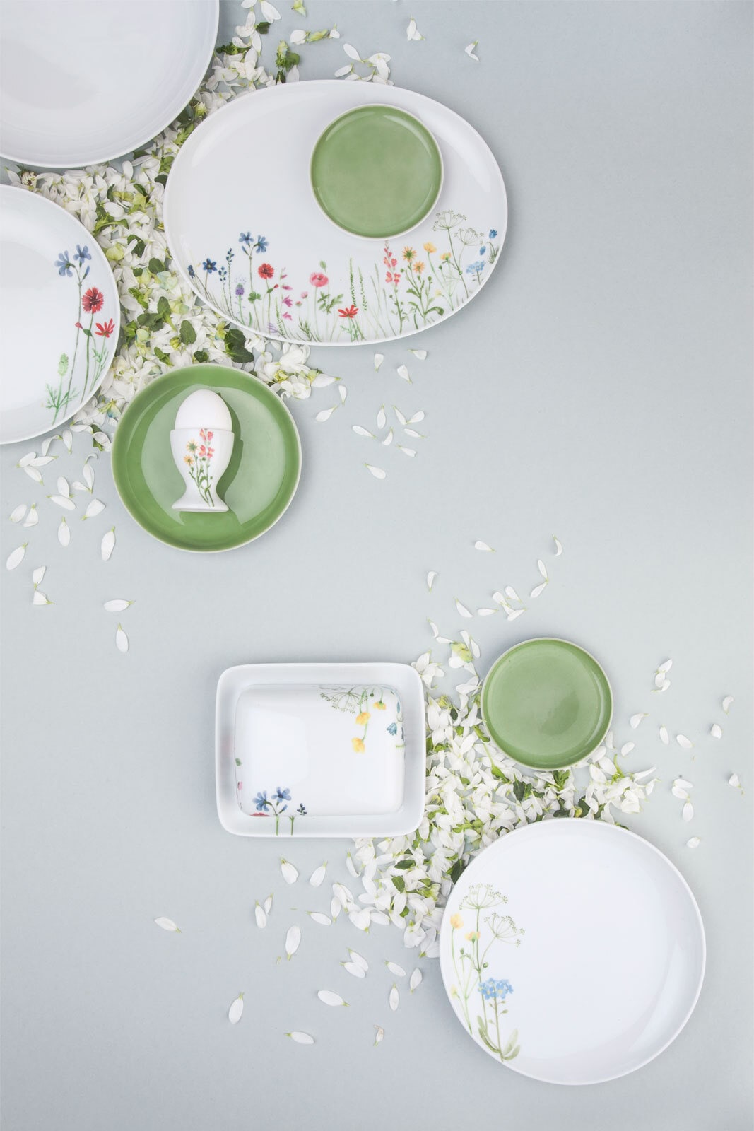 KAHLA Mini-Schüssel FIVE SENSES Wildblume 2er Set grün/weiß