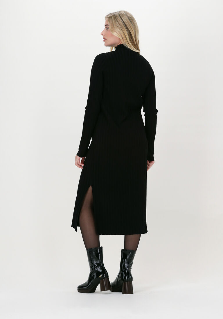 NEO NOIR zwarte neo noir midi jurk gaby knit dress