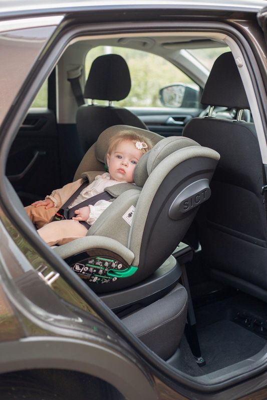 Ding Fynn Autostoel - Grijs - 360° Draaibaar - Isofix - i-Size
