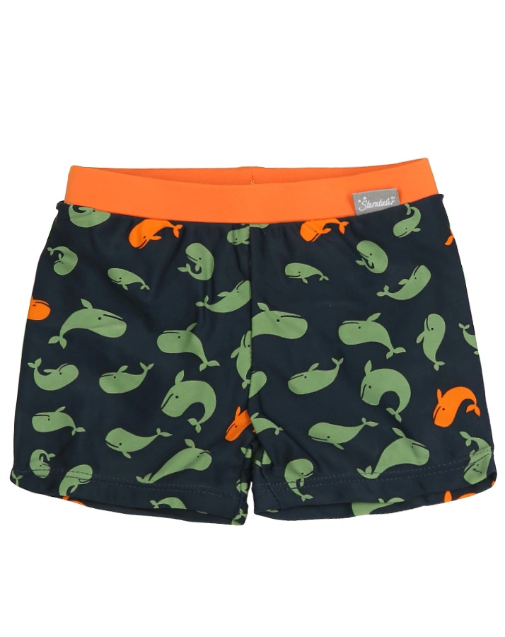 Badeshorts WAL in marine/oliv