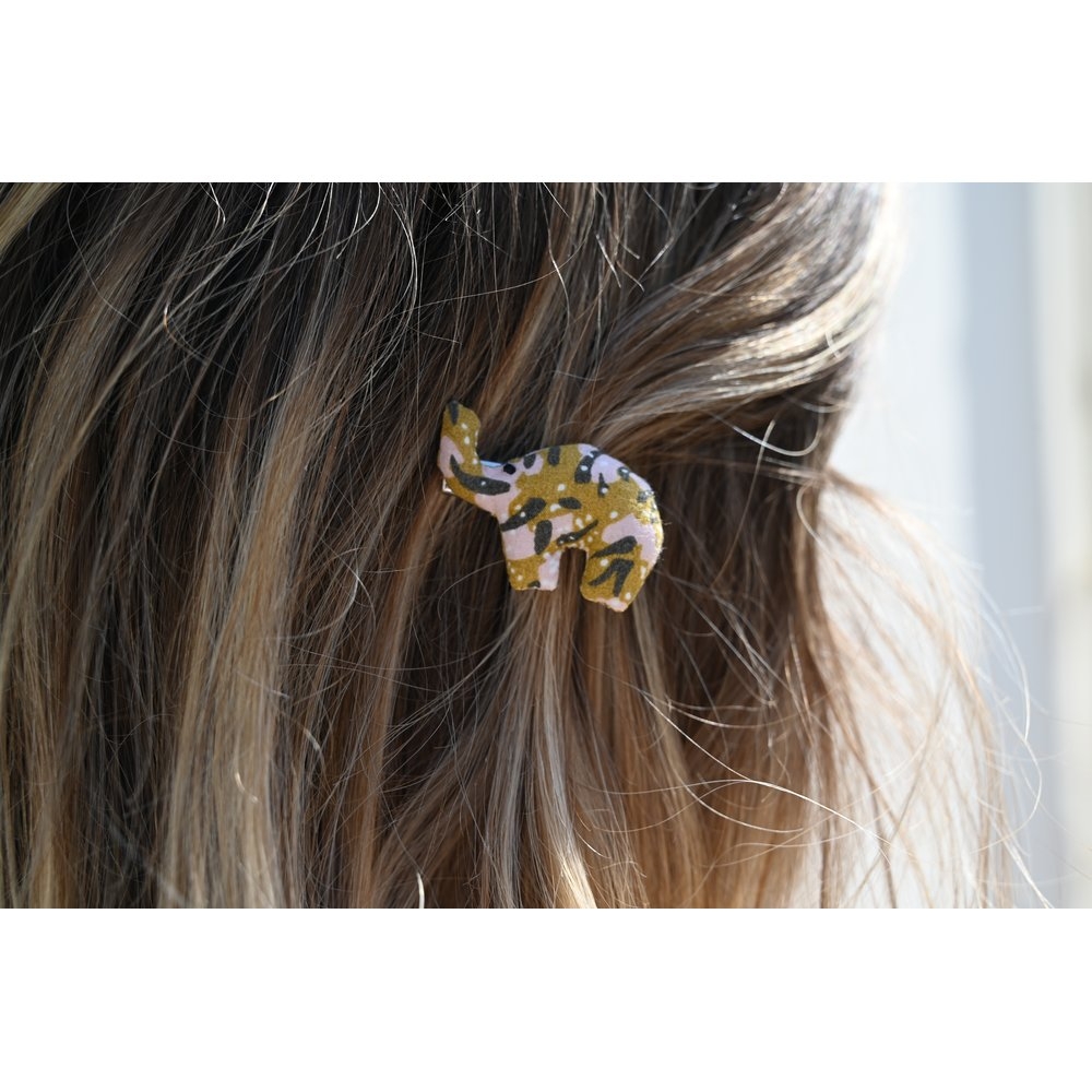 Barrette Eléphanteau Gypso Ocre