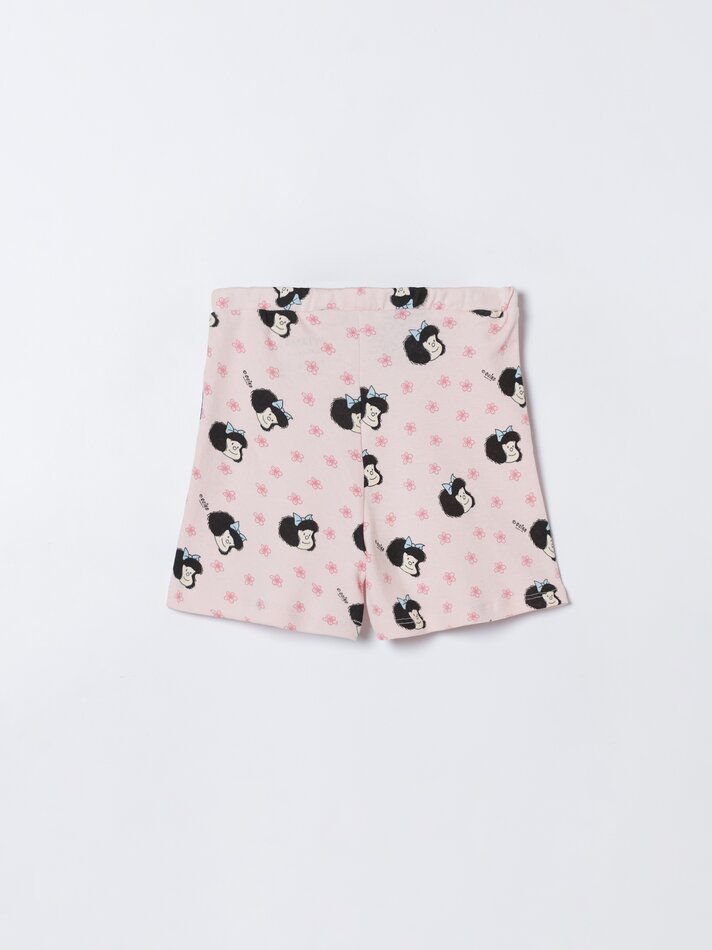 Conjunto com 2 pijamas Mafalda estampados de duas peças - Coral