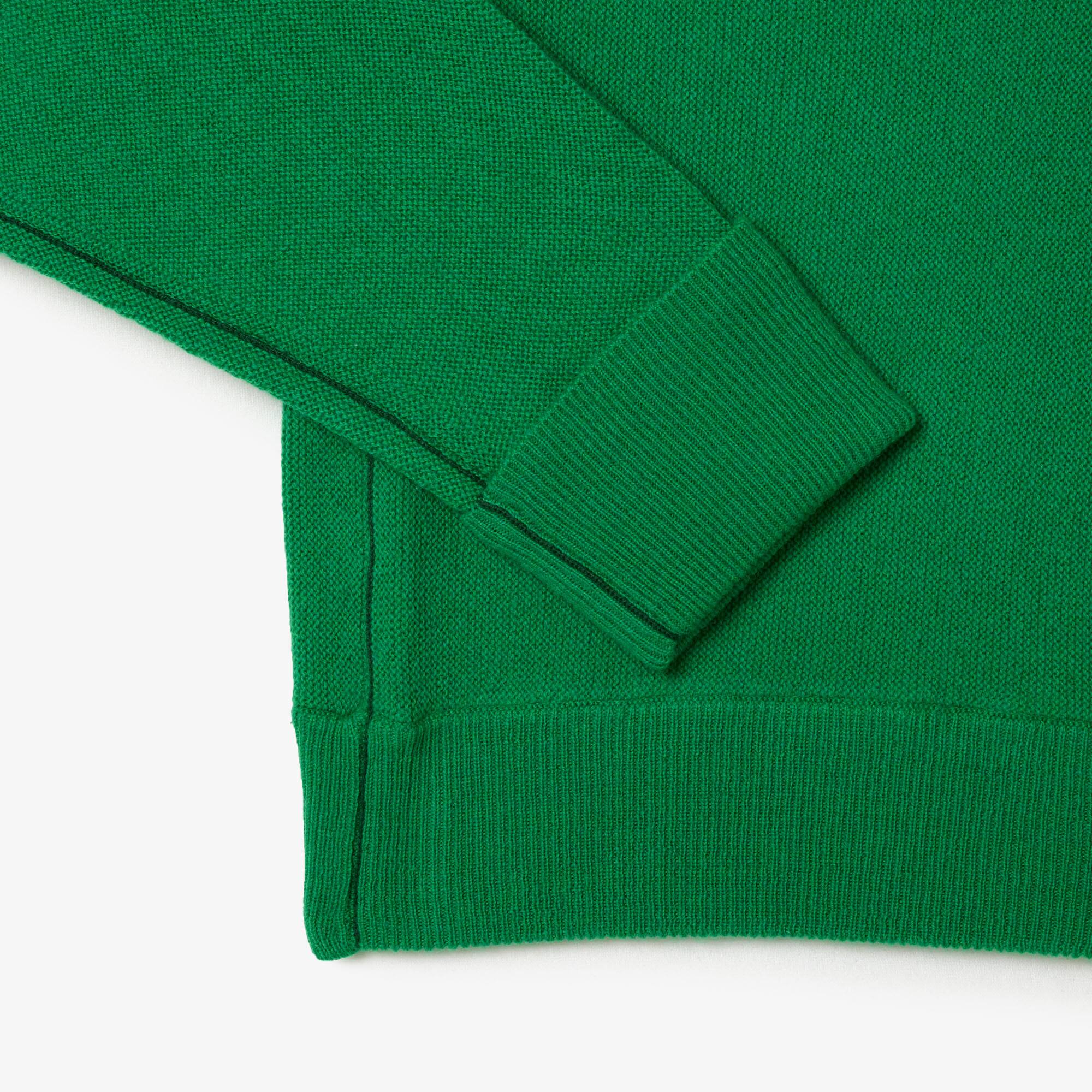 Pull femme Lacoste col rond en laine Pullovers - Vert - Lacoste - Femme