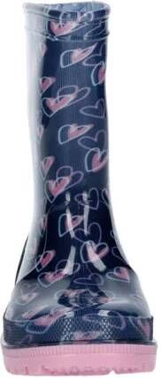 Gevavi Elis regenlaarzen donkerblauw Meisjes Rubber All over print 28