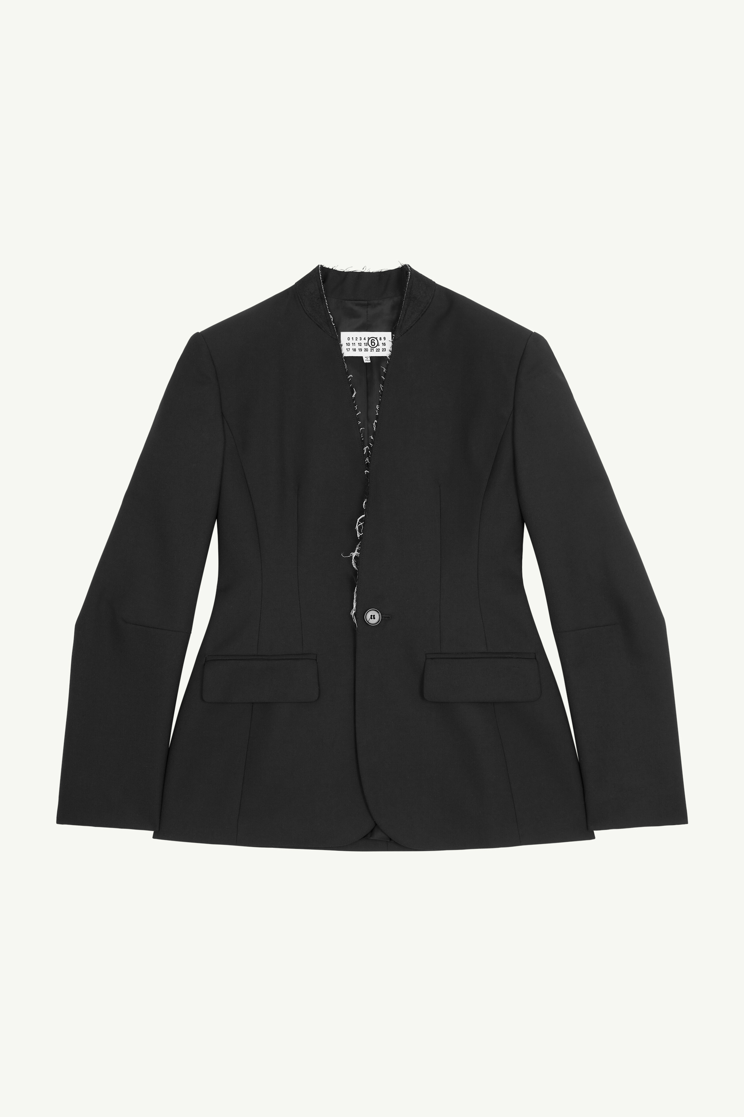 Veste de costume sans col