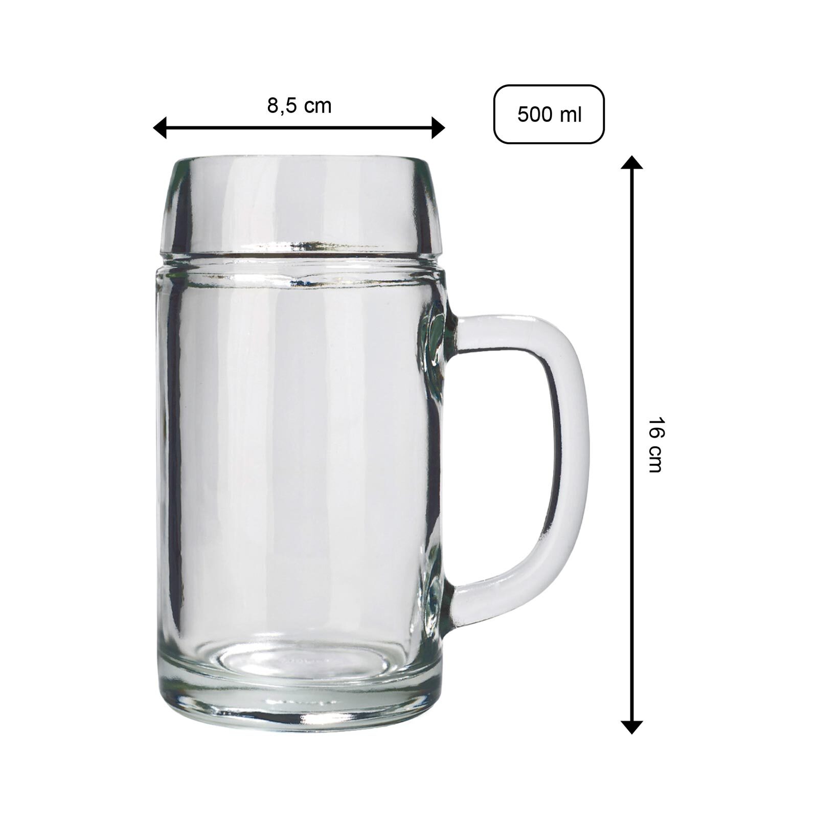 Stölzle Lausitz Bierkrüge STYRIA 500 ml 6er Set