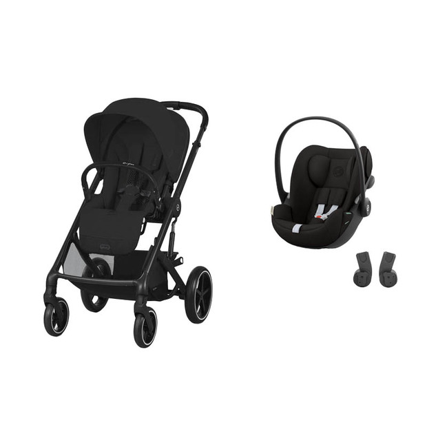 Poussette DUO Balios S Lux Black + Cloud G Magic Black - CYBEX