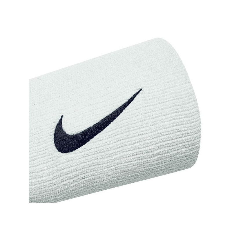 Poignets éponge Nike Taille double blanc-noir