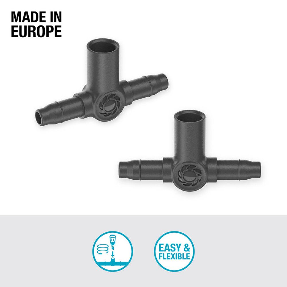 T-KOBLING GARDENA MICRO-DRIP-SYSTEM 3/16