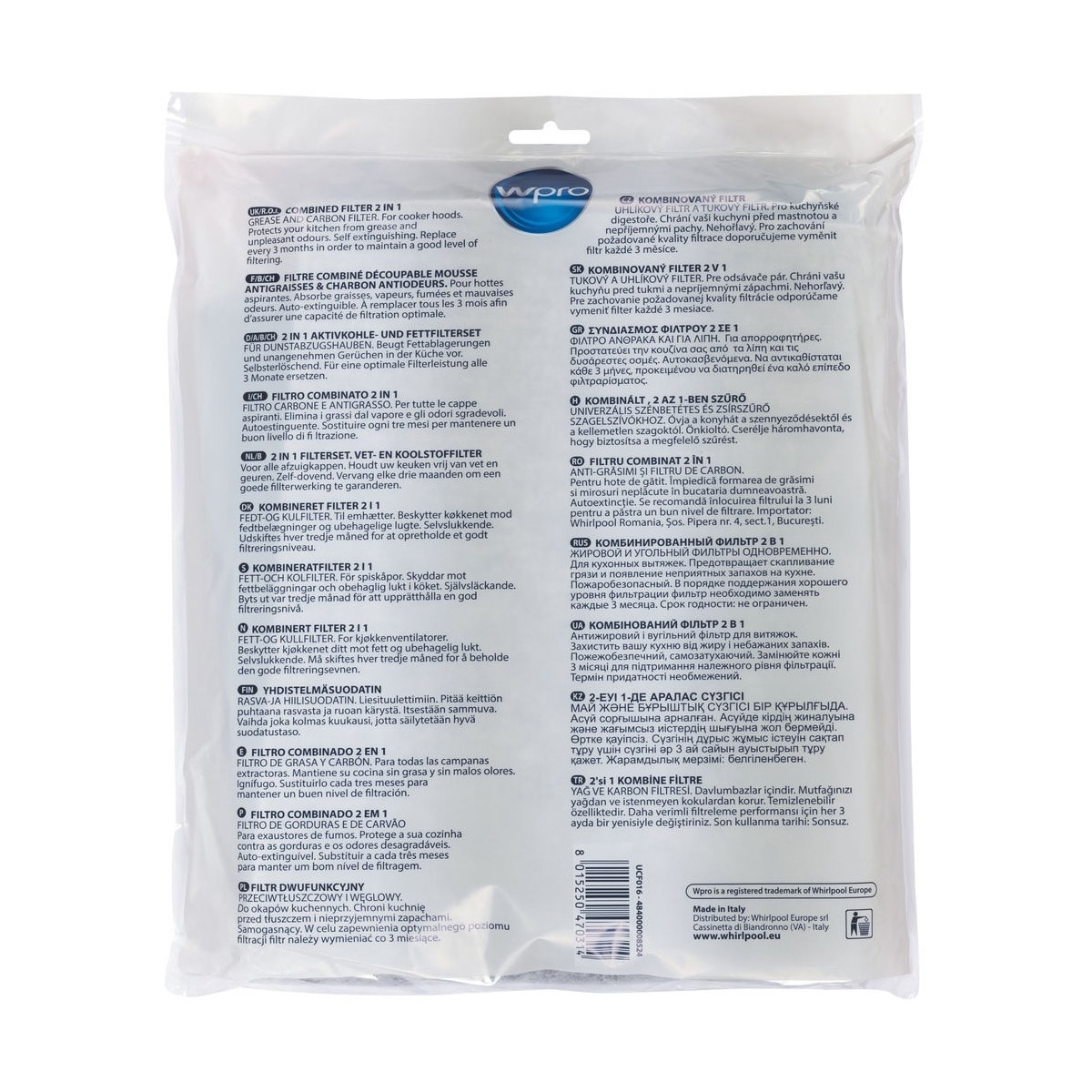 Wpro ventilatorfilter 47x57cm UCF016