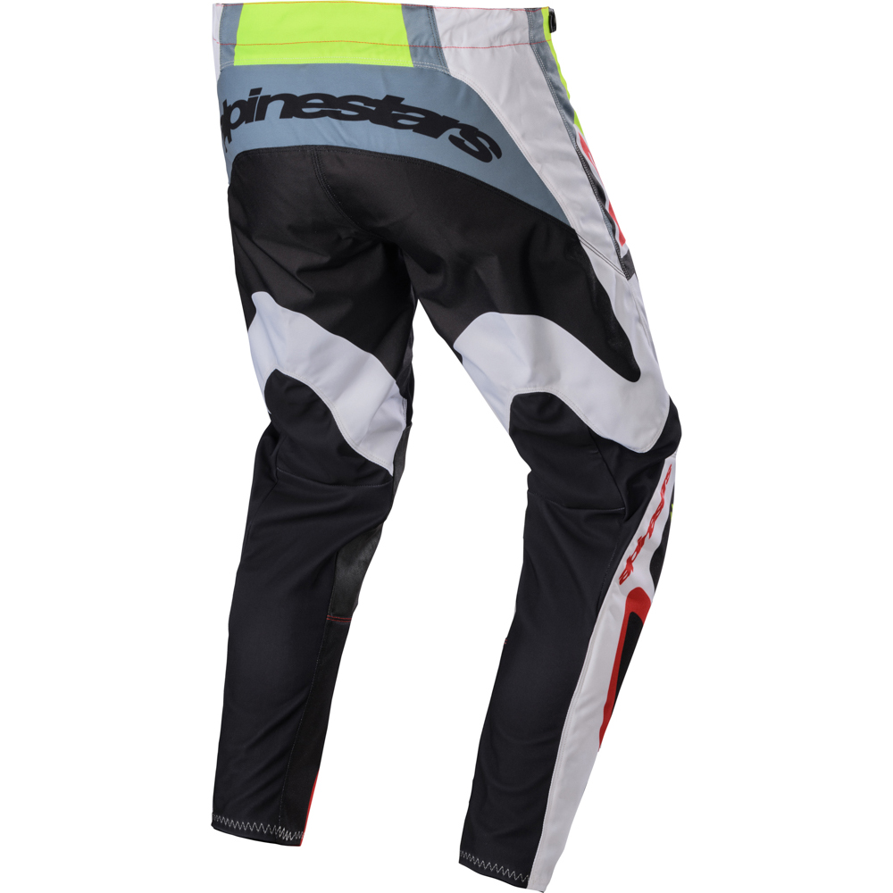Alpinestars - Pantalon Fluid Agent Rouge / Jaune fluo / Noir / Blanc