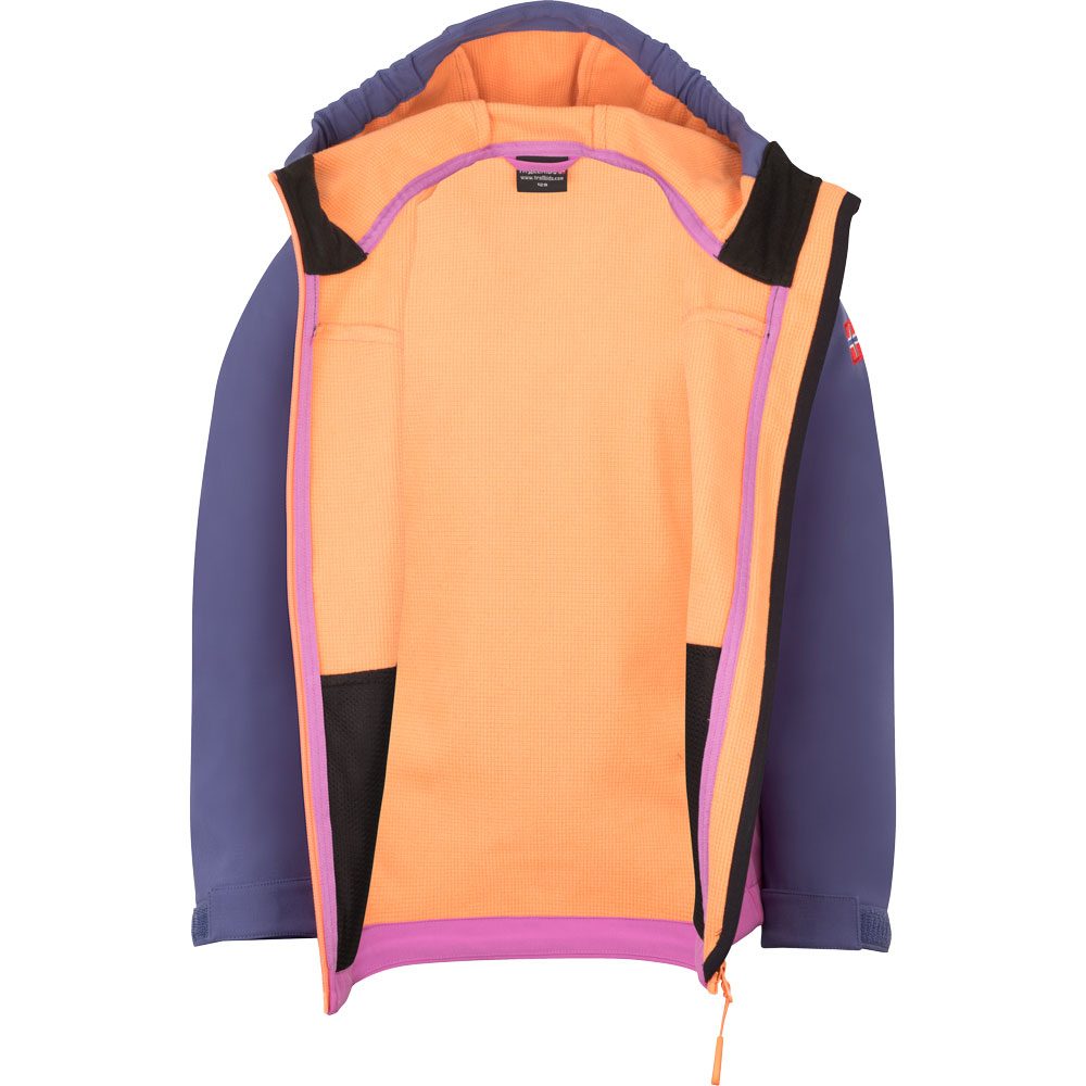 Trollkids Kristiansand XT Softshelljacke Mädchen violet blue