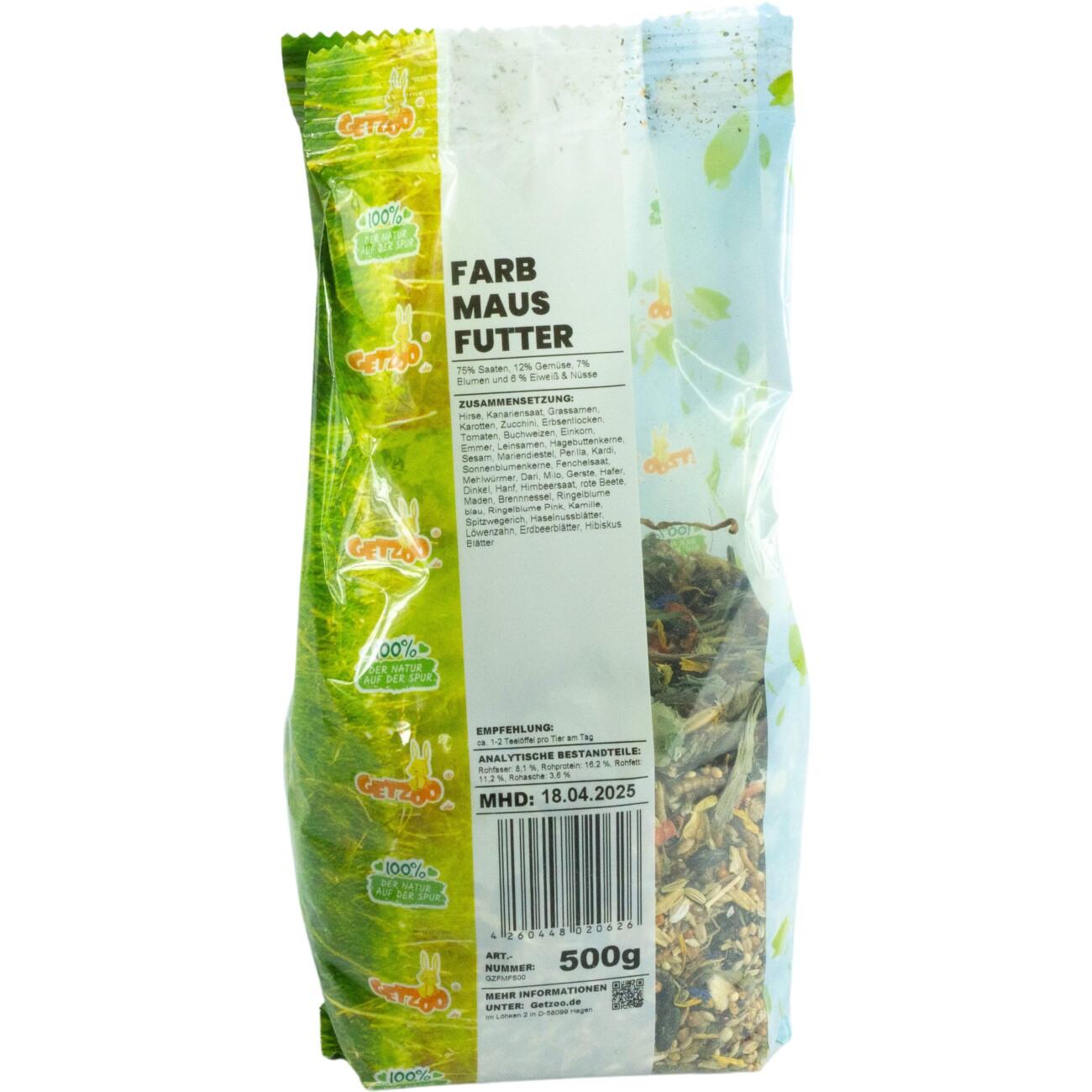 Getzoo Farbmausfutter 500g