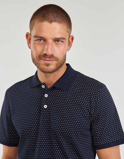 Jack & Jones - JJLUIS AOP POLO SS - Marine
