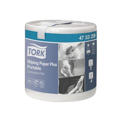 Tork Plus Portable M2 - Rouleau d'essuie-tout - 400 feuilles