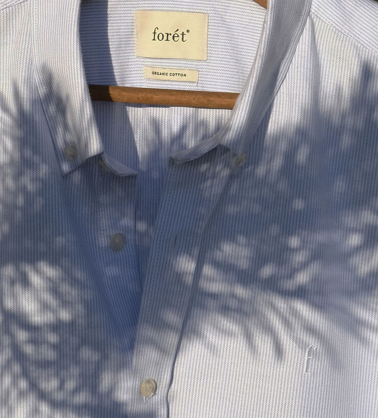 Forét LIFE SHIRT - WHITE/LIGHTBLUE White/lightblue